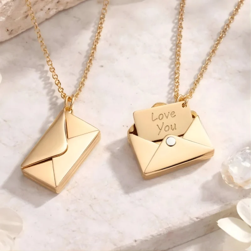 Collana lettera d'amore | Collana da donna con messaggio nascosto