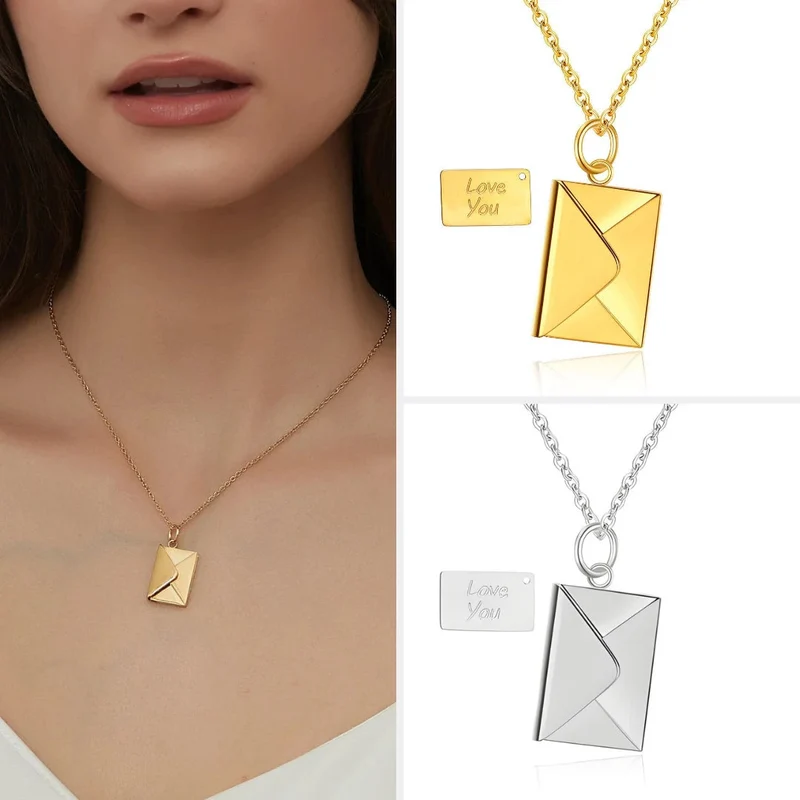 Collana lettera d'amore | Collana da donna con messaggio nascosto