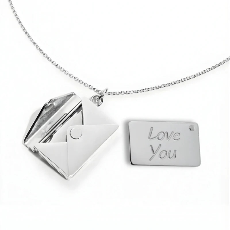 Collana lettera d'amore | Collana da donna con messaggio nascosto