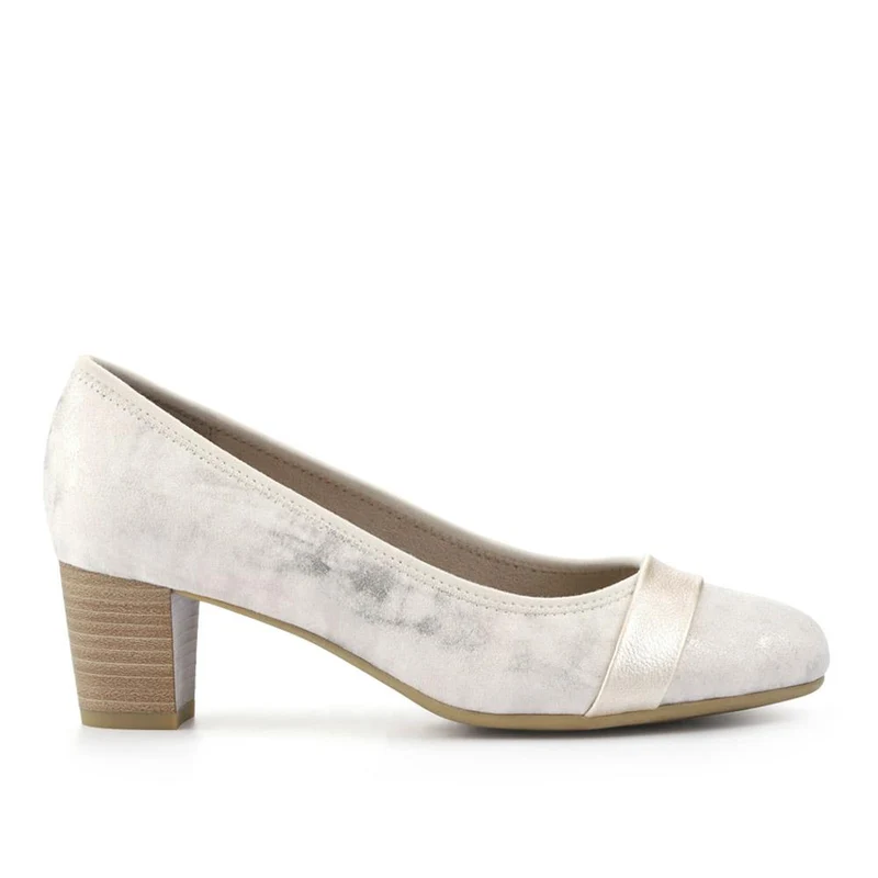 Lightweight Slip-On Court Shoes - JANSP41002 / 326 783 - Beige-Gold