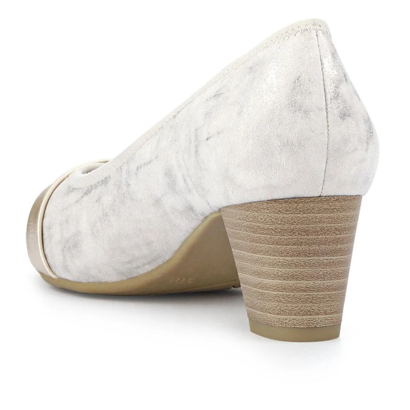 Lightweight Slip-On Court Shoes - JANSP41002 / 326 783 - Beige-Gold