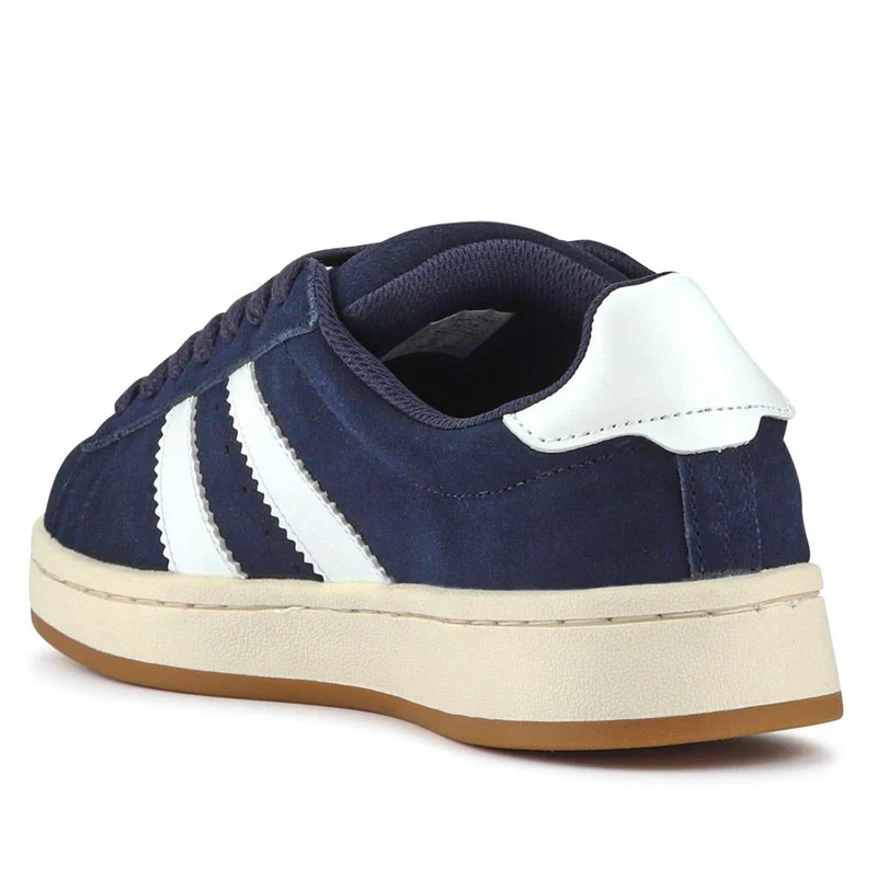 Suede Lace-Up Trainers - SUNCH41000 / 326 774 - Navy