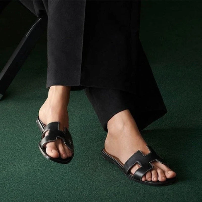 Margot | Flache Riemchensandalen mit Rutschfester Sohle