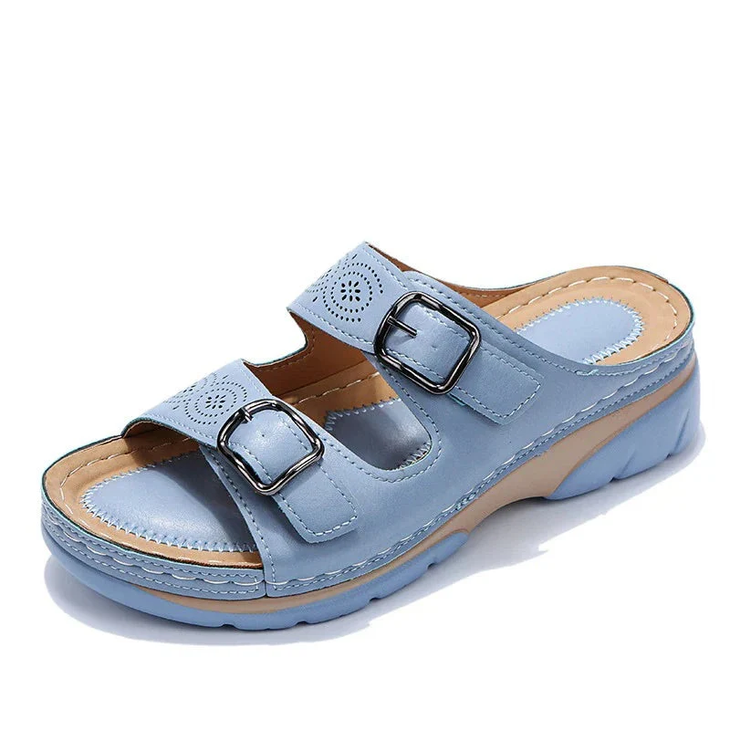 Weiche Leder Sandalen Damen | Sommerschuhe für Alltag
