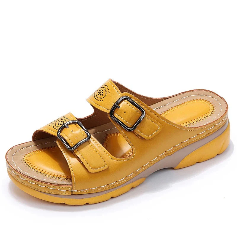 Weiche Leder Sandalen Damen | Sommerschuhe für Alltag