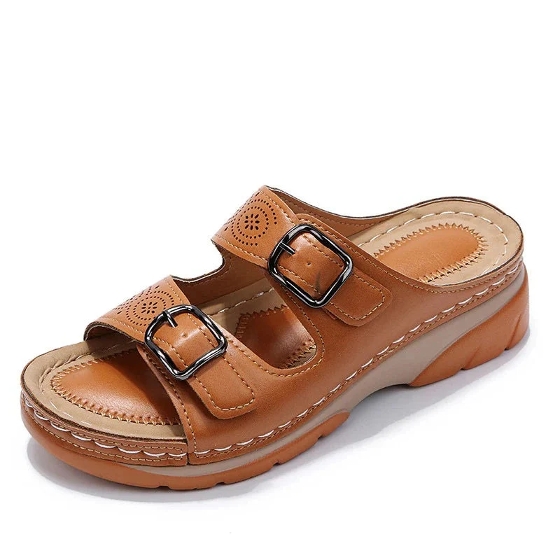 Weiche Leder Sandalen Damen | Sommerschuhe für Alltag
