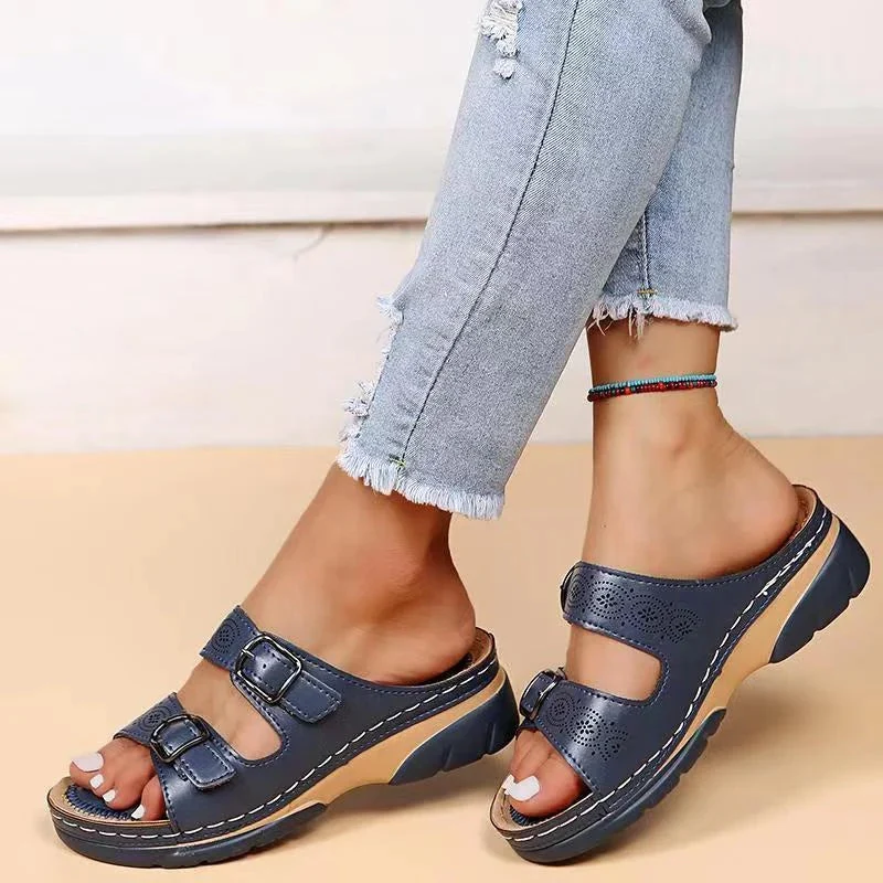 Weiche Leder Sandalen Damen | Sommerschuhe für Alltag