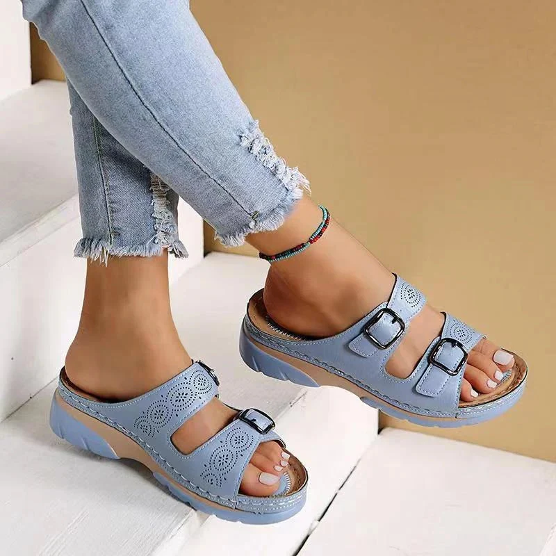 Weiche Leder Sandalen Damen | Sommerschuhe für Alltag