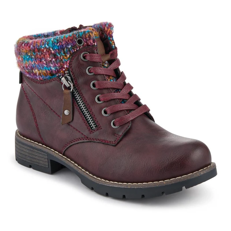 Knitted Cuff Ankle Boots - WBINS40243 / 326 500