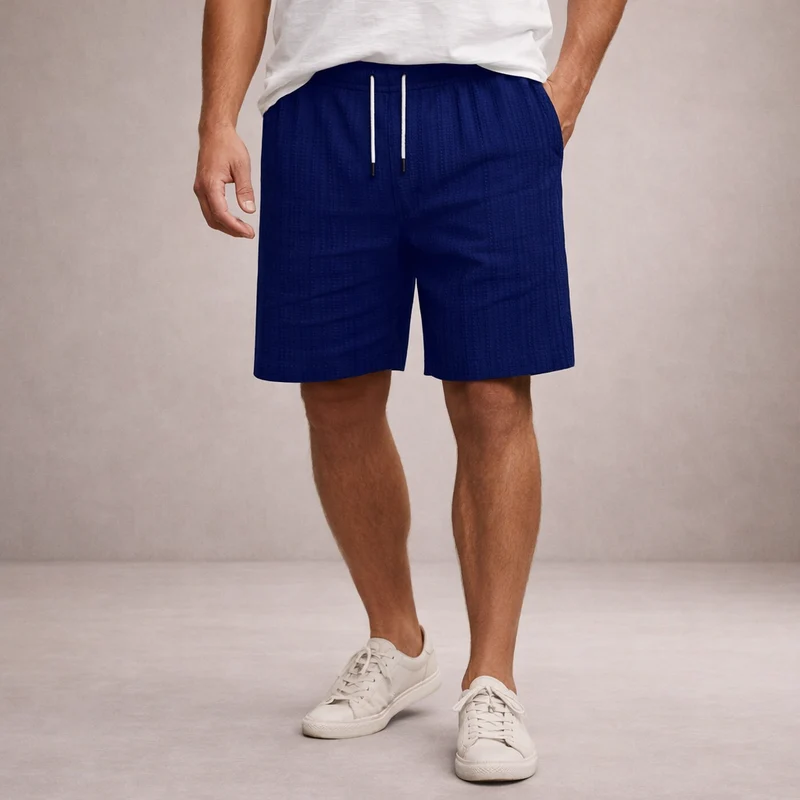 Pantaloncini in lino da uomo | Pantaloni estivi traspiranti casual