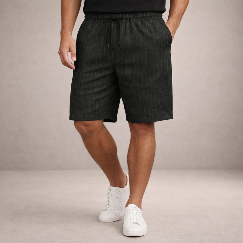 Pantaloncini in lino da uomo | Pantaloni estivi traspiranti casual