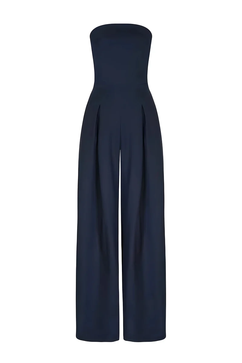 Tuta senza spalline da donna | Elegante jumpsuit per occasioni festive