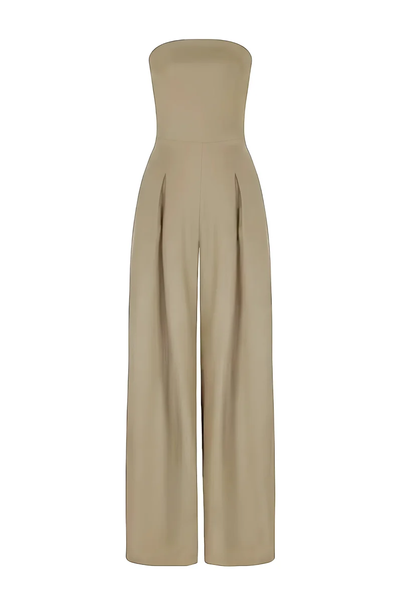 Tuta senza spalline da donna | Elegante jumpsuit per occasioni festive