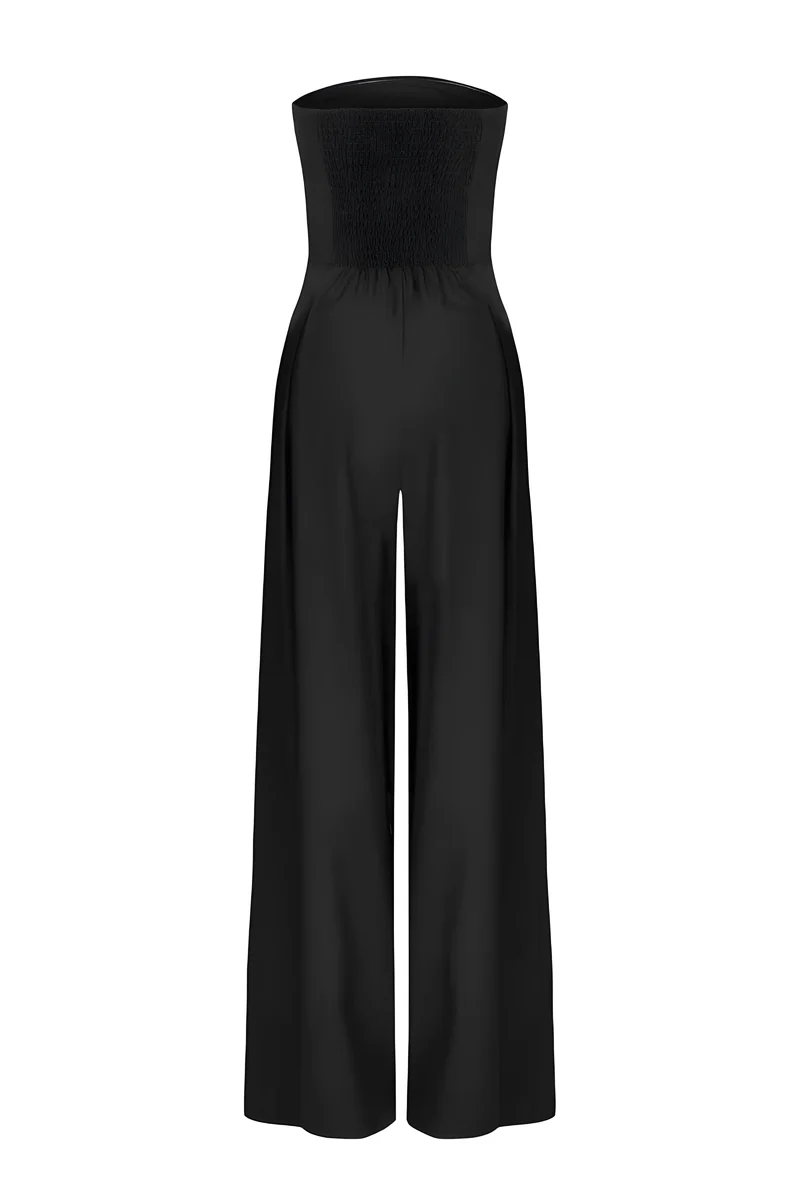 Tuta senza spalline da donna | Elegante jumpsuit per occasioni festive