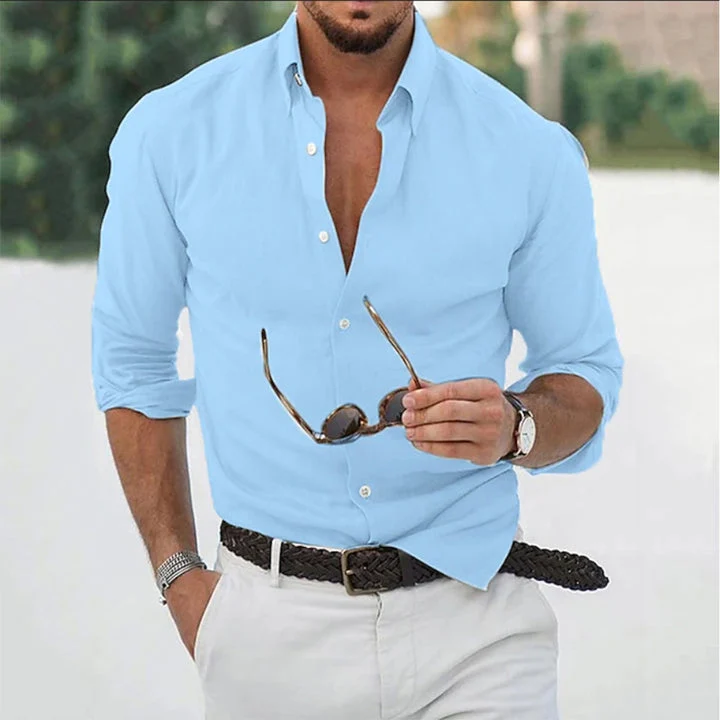Camicia da uomo manica lunga classica | Camicia formale e casual