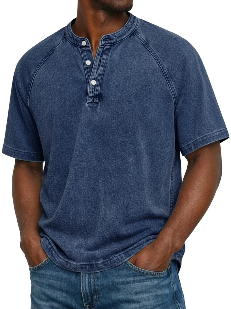Camicia da uomo manica corta con bottoni | Camicia casual da tempo libero