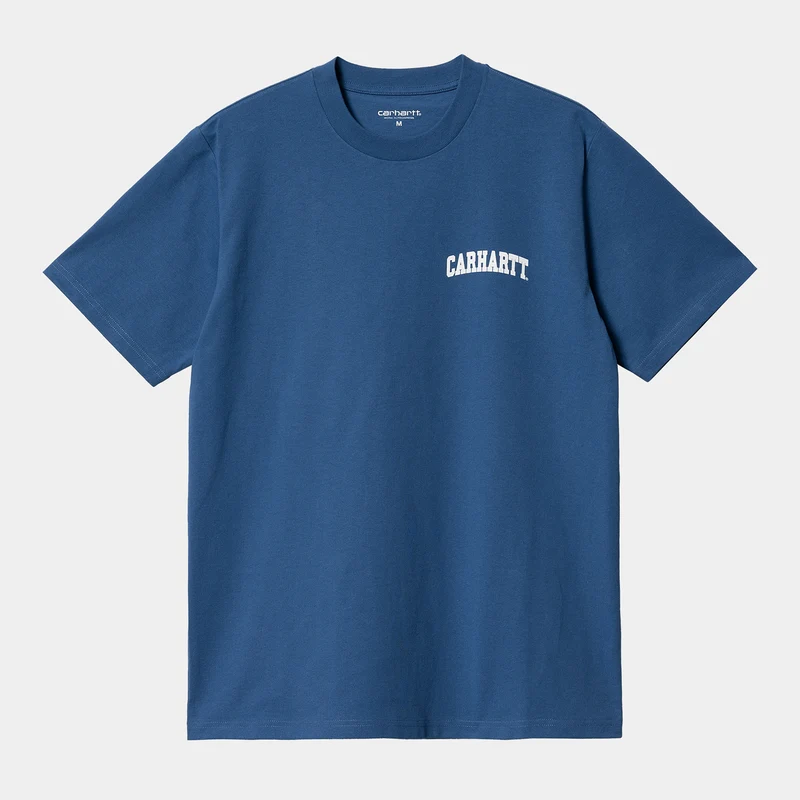 Carhartt WIP Herren-T-Shirt mit Universitätsschriftzug – Elder