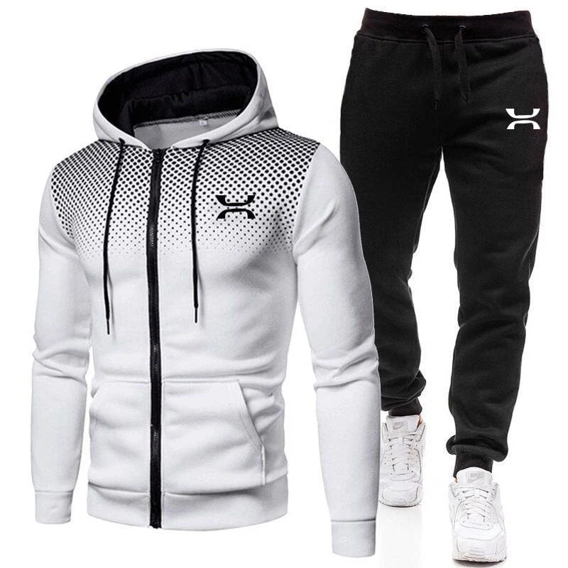 Tuta sportiva da uomo | Set con felpa con cappuccio e pantaloni da jogging