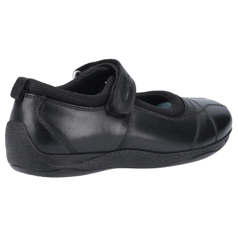 Hush Puppies Schulschuhe Clara aus Leder für Mädchen – Schwarz
