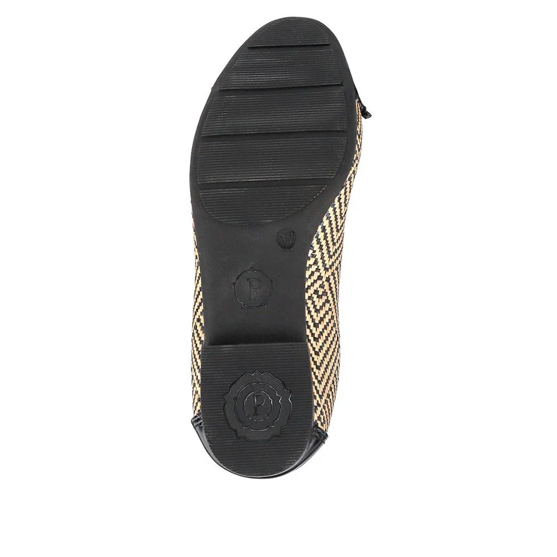 Bow-Detailed Two-Tone Pumps - WBINS41013 / 327 203 - Black