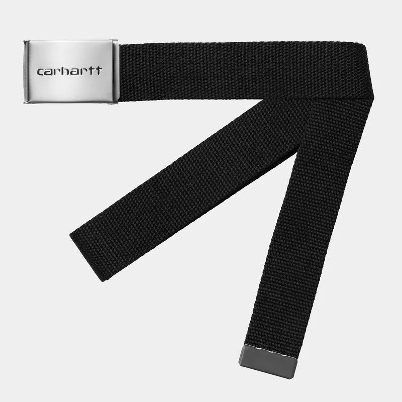 Carhartt WIP Unisex-Chrom-Clip-Gürtel – Schwarz