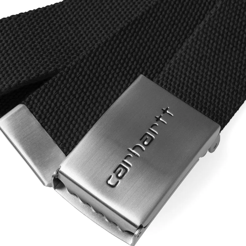 Carhartt WIP Unisex-Chrom-Clip-Gürtel – Schwarz
