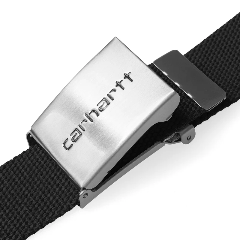 Carhartt WIP Unisex-Chrom-Clip-Gürtel – Schwarz