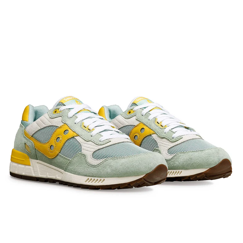 Saucony Unisex Shadow 5000 Trainer – Mint / Gelb