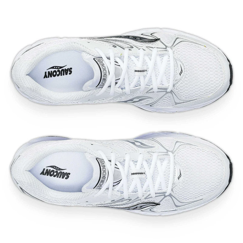 Saucony Unisex Grid Ride Millennium Trainer – Weiß / Silber