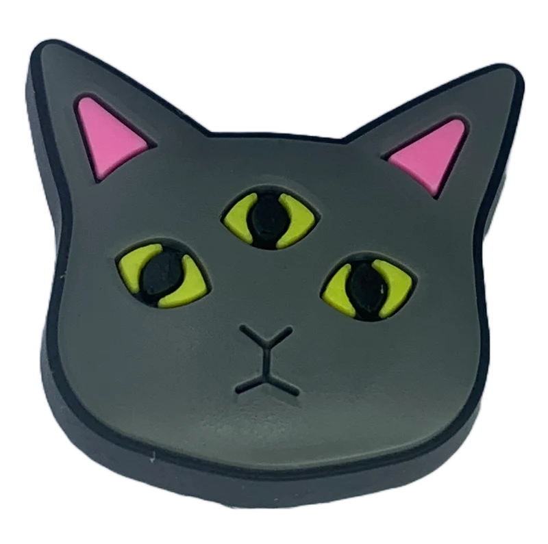 Crocs Jibbitz Charm mit dreiäugiger Kurzhaarkatze