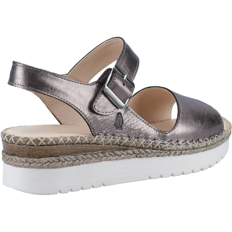 Hush Puppies Damen Stacey Ledersandale – Silber