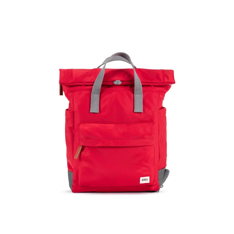 ROKA Bayswater B Cranberry Mittelgroße Tasche aus recyceltem Nylon