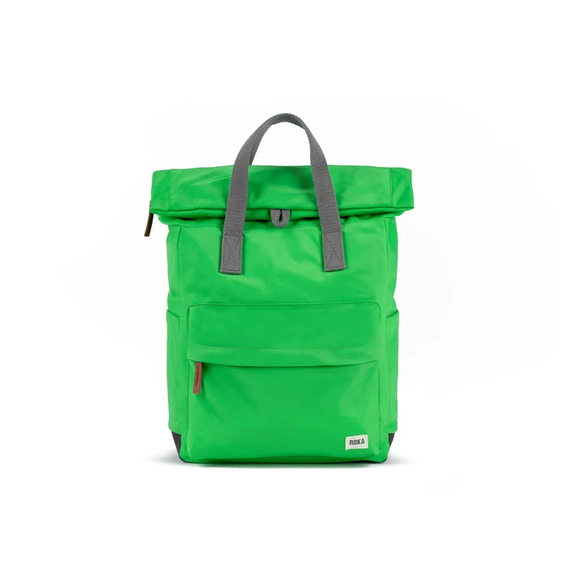 ROKA Canfield B Kelly Green Medium Tasche aus recyceltem Nylon