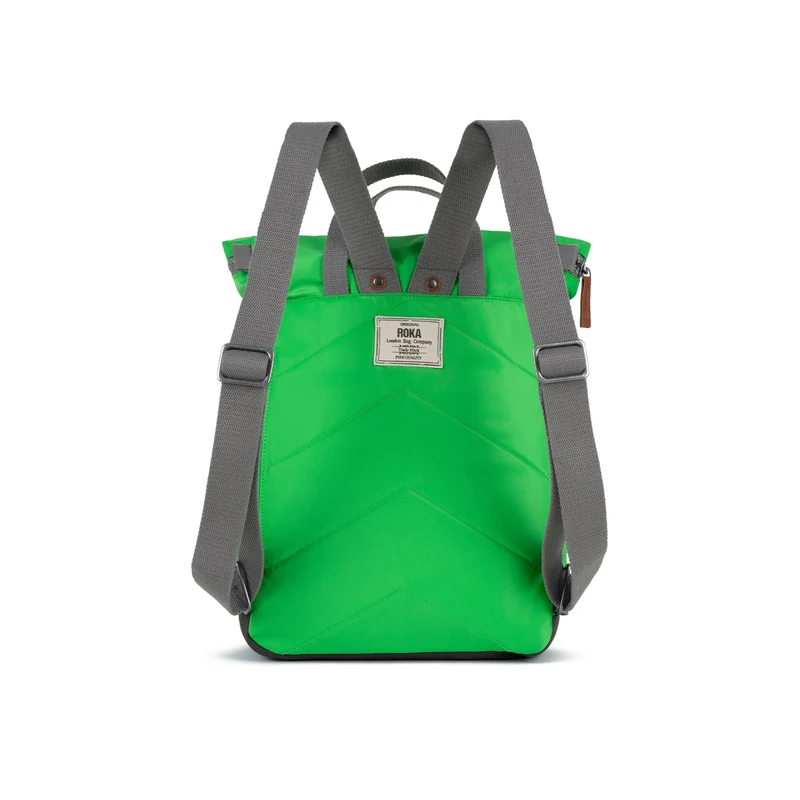ROKA Canfield B Kelly Green Medium Tasche aus recyceltem Nylon