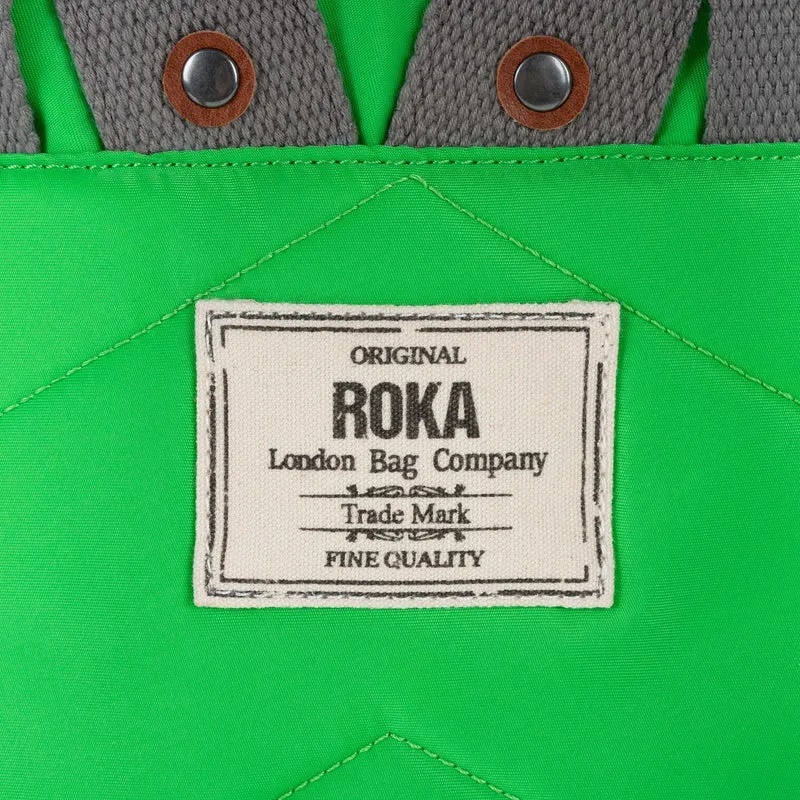ROKA Canfield B Kelly Green Medium Tasche aus recyceltem Nylon
