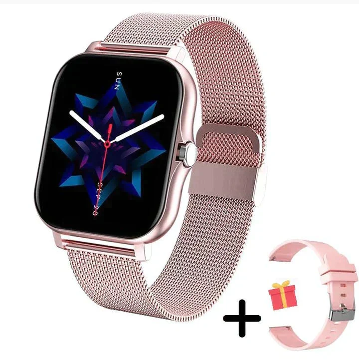 Smartwatch donna uomo | fitness tracker con display touch, misuratore di battito cardiaco