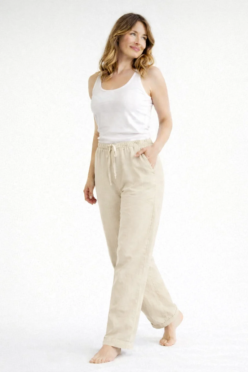 Pantaloni a vita alta comodi da donna | Taglio ampio