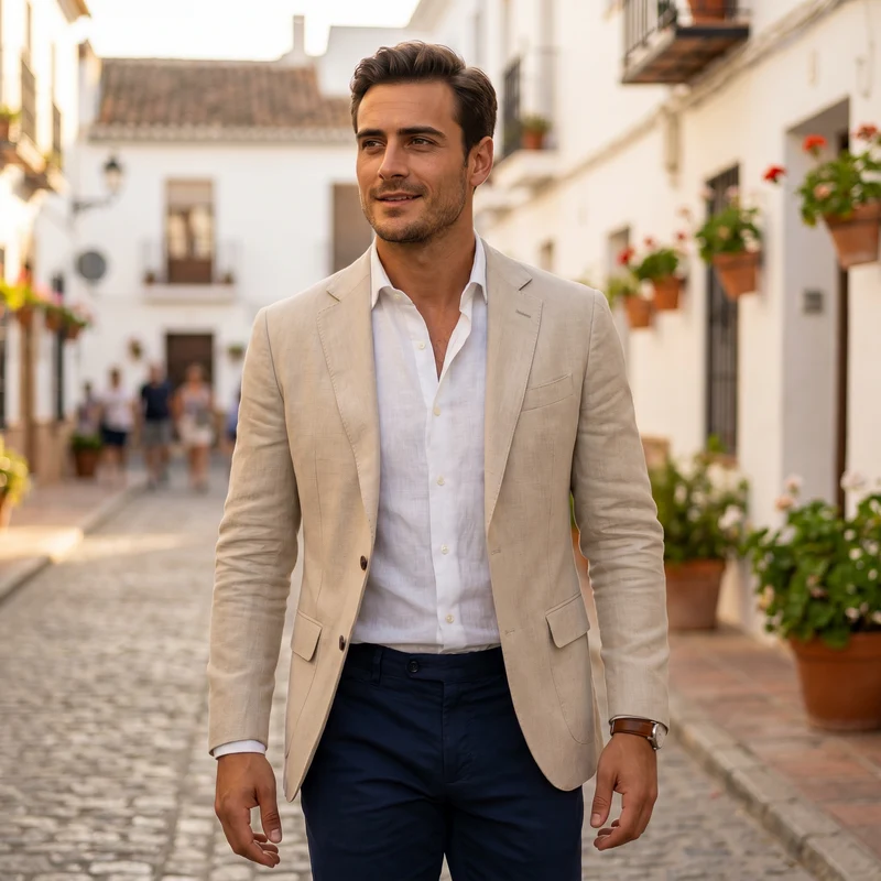 Leichter Herrenblazer Manuel | Schmaler Frühlingsblazer