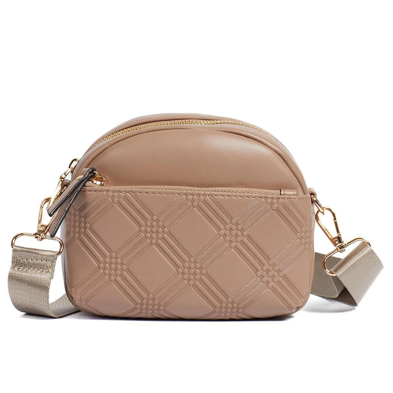 Zip-Close Crossbody Bag - PRETT40007 / 326 438 - Coffee