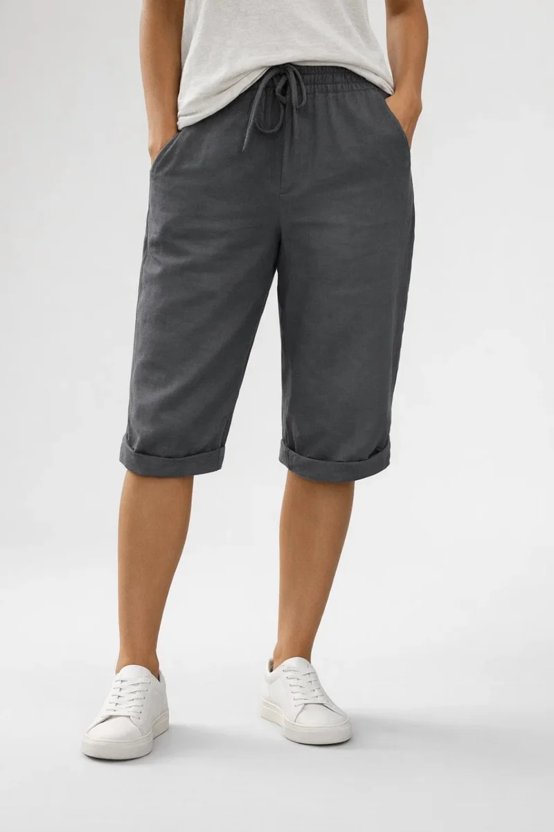 Pantaloncini da donna a vestibilità ampia con vita elastica estivi