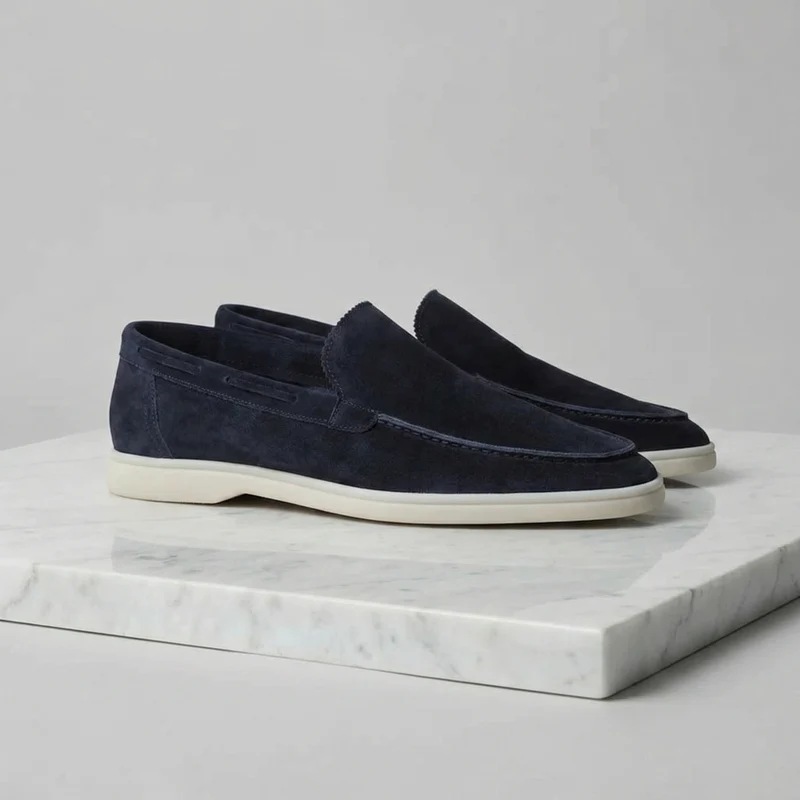 Mocassini da uomo in camoscio classici casual formali