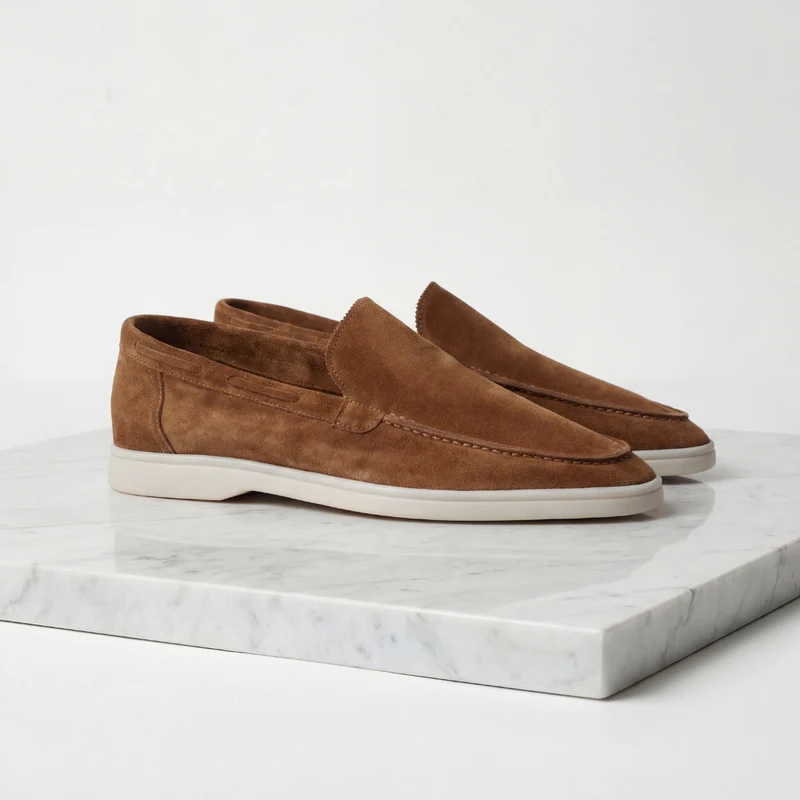 Mocassini da uomo in camoscio classici casual formali