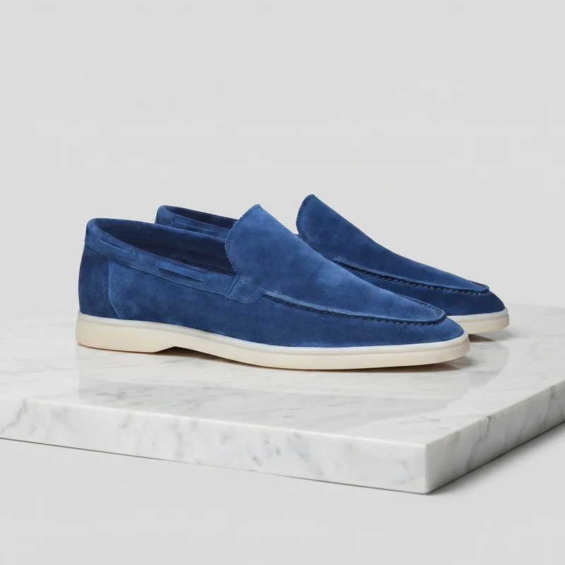 Mocassini da uomo in camoscio classici casual formali