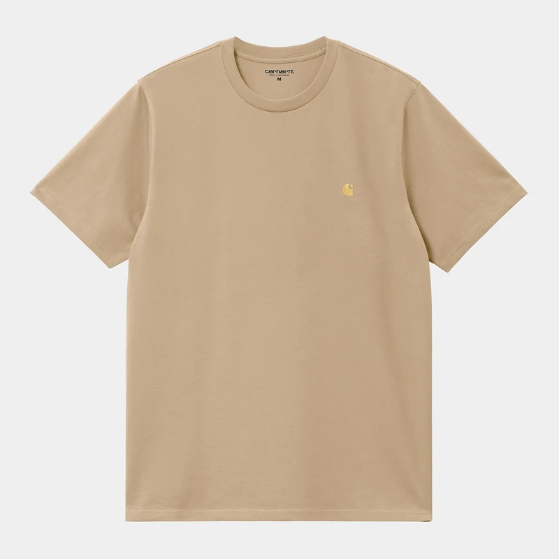 Carhartt WIP Herren Chase Kurzarm-T-Shirt – Sable