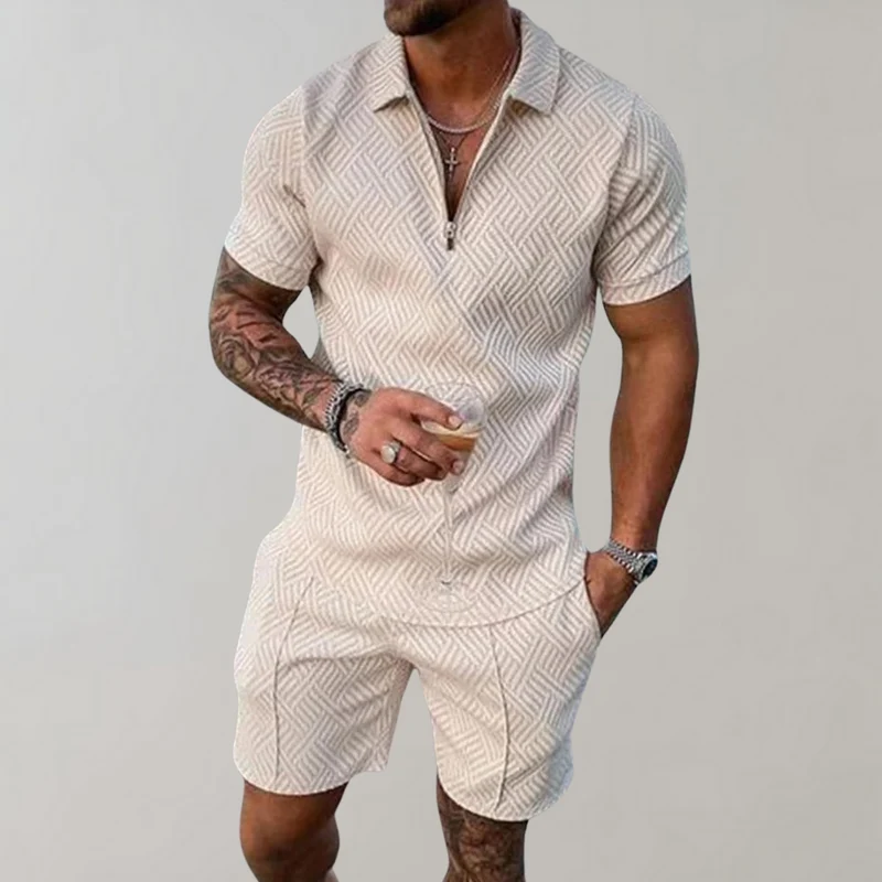 Set estivo leggero da uomo | Camicie casual e pantaloncini