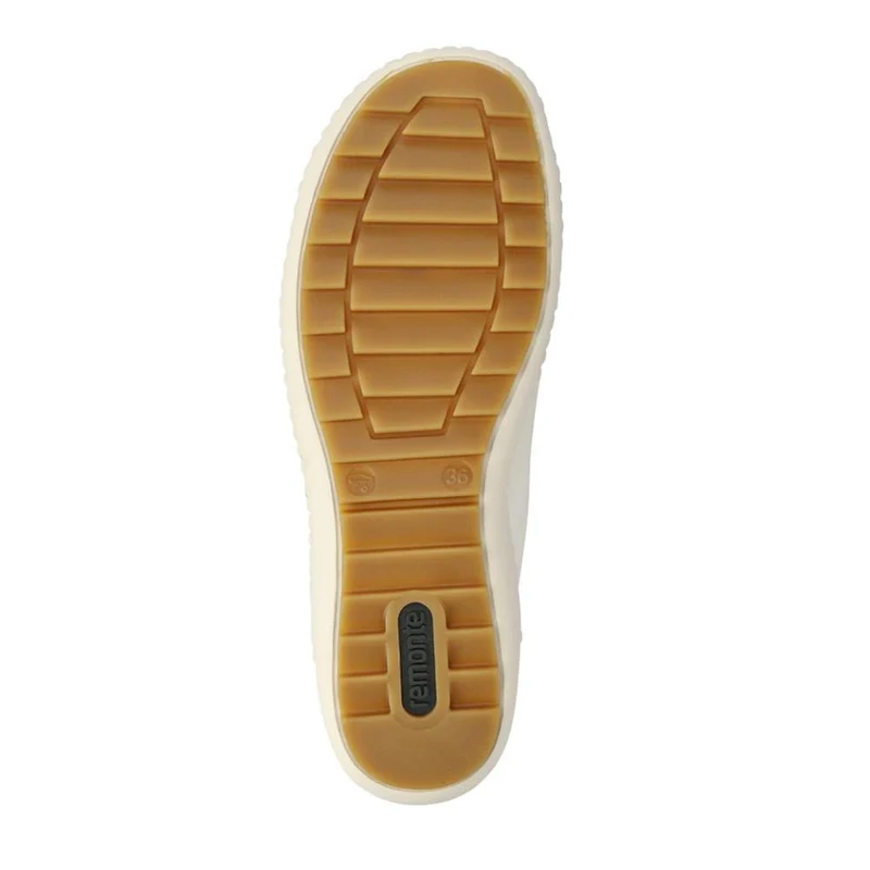 Leather Lace-Up Trainers - DRS41503 / 326 857 - Cream