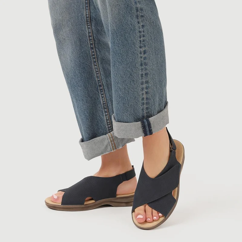 Extra-Wide-Fit Slingback Sandals - CADHA / 327 198 - Navy