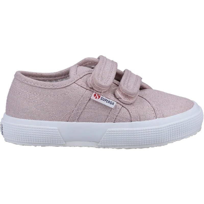 Superga Unisex-Sneaker 2750 aus Glitzer-Canvas für Kinder – Rosa