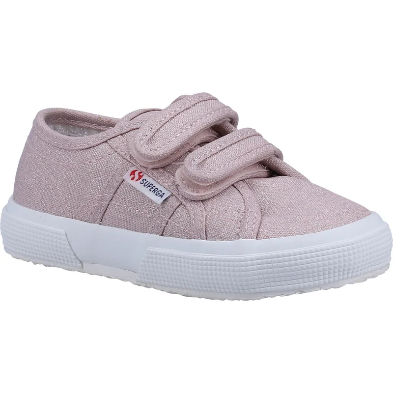 Superga Unisex-Sneaker 2750 aus Glitzer-Canvas für Kinder – Rosa