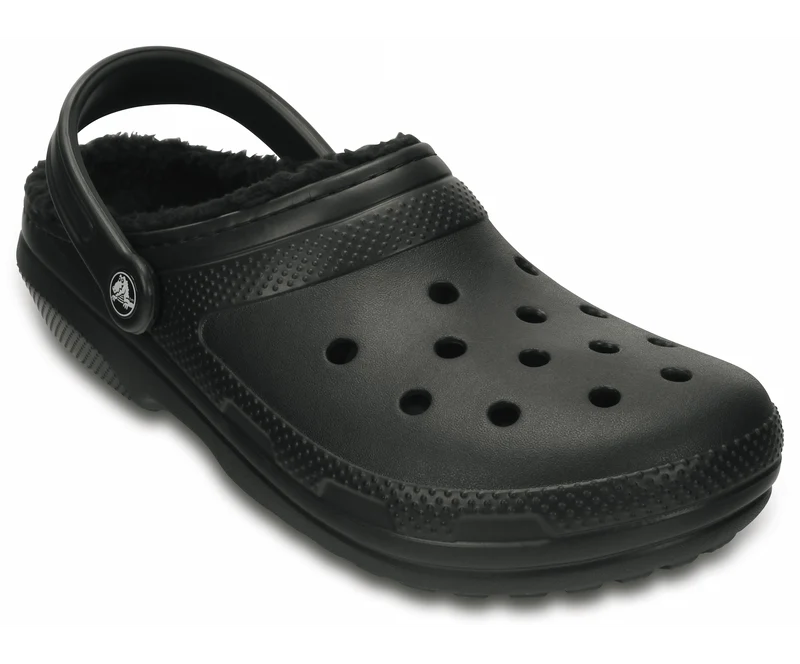 Crocs Unisex-Klassiker Lined Clog - Schwarz
